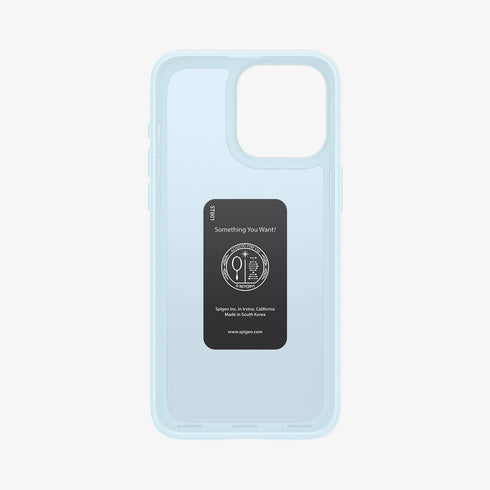 ACS06544 - iPhone 15 Pro Max Case Thin Fit in black showing the back
